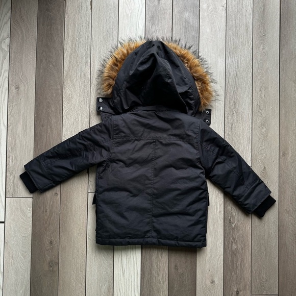 Diesel Toddler Boys Outwear Faux Fur Hooded Jacket | Size: 4T | - Picture 2 of 7